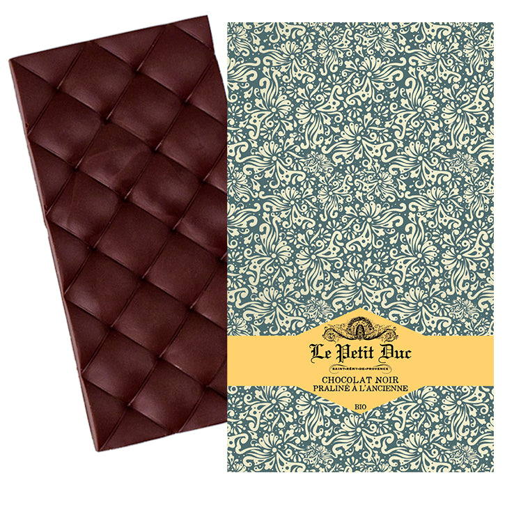 Mørk sjokolade med pralin, 70g - Le Petit Duc