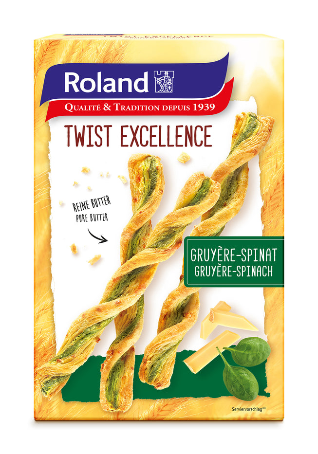 Twists med Gruyère, 100g - Roland